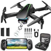 Oddire Mini Drone with Camera - 1080P HD Foldable Drone with Stable Hover Gravity Control Auto-Follow Trajectory Flight 90° Adjustable Lens One Key Take Off/Land 3D Flip Drones for Adults Kids