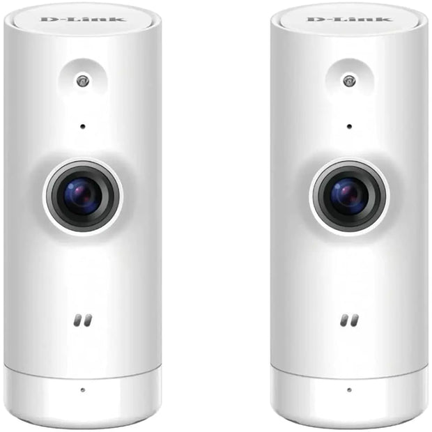 D-Link Dome Cameras HD Mini Indoor WiFi Security 2-Pack White- DCS-8000LH/2PK-US (Renewed)